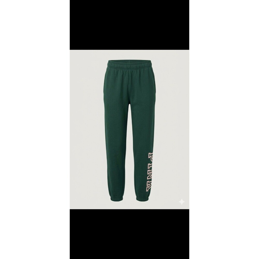 PINK Jogger Campus Sweatpants Green XS NWOT